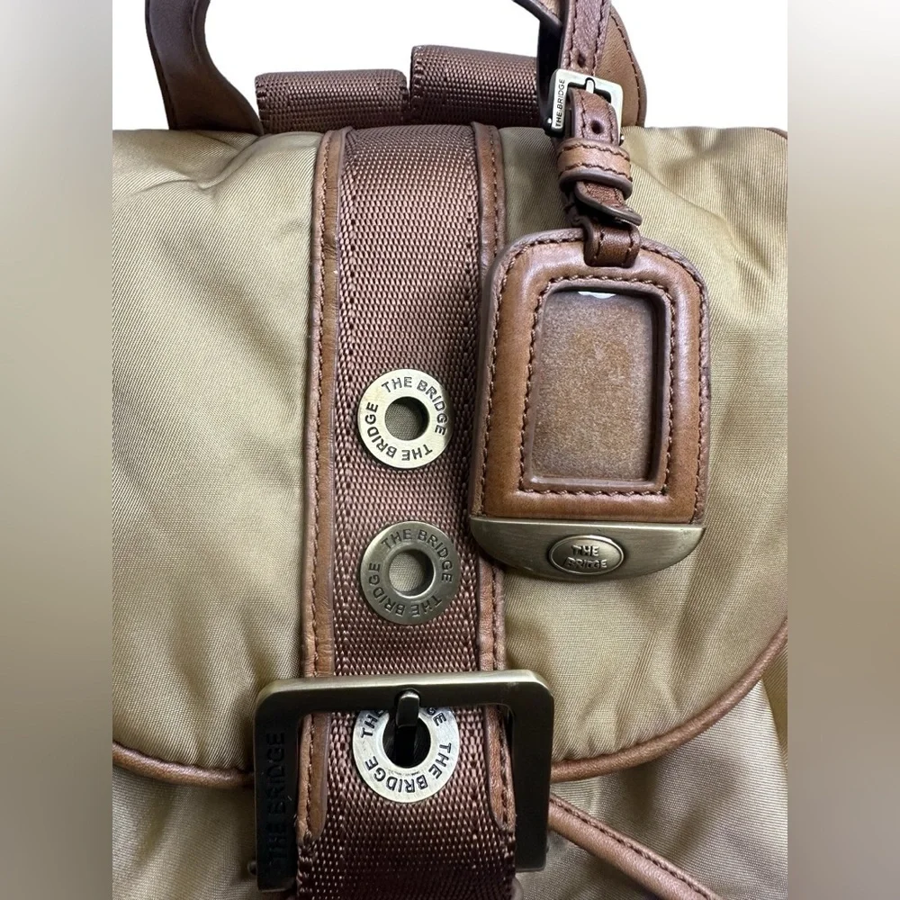 The Bridge Story Backpack Bag Brown Nylon